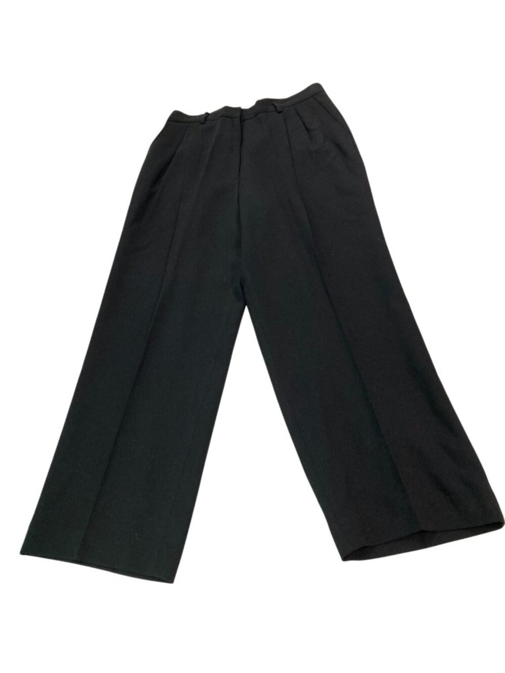 Vintage 90s M T Studio Wide Leg Wool Pants 14 Black Old Money Whimsygoth Office
